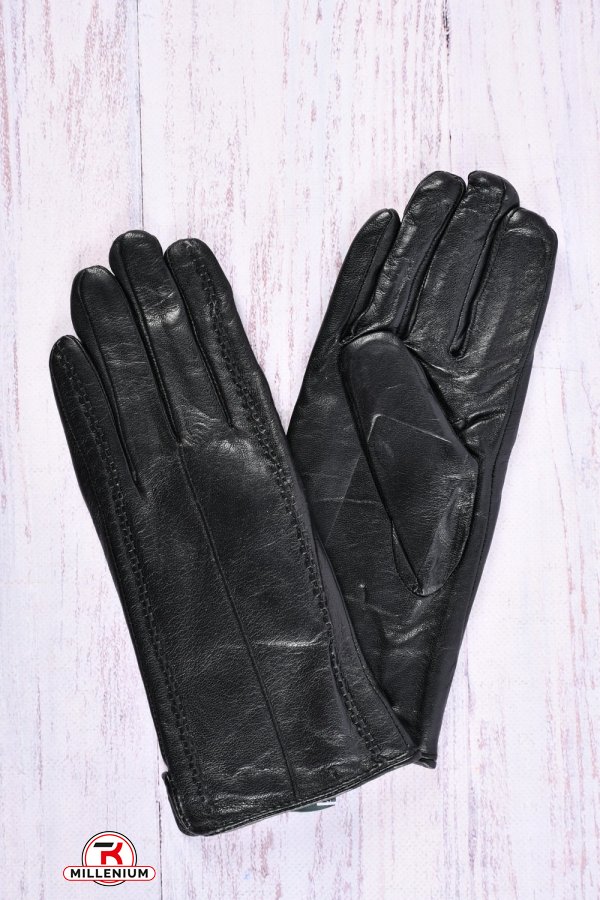Перчатки женские (размер 6-8см) из натуральной кожи на меху арт.F-9