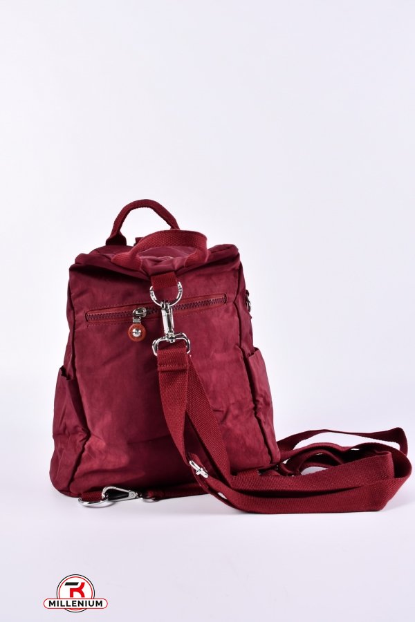 Сумка-рюкзак (цв. фіолетовий) з плащової тканини розмір 31/22/13 см арт.66109-1