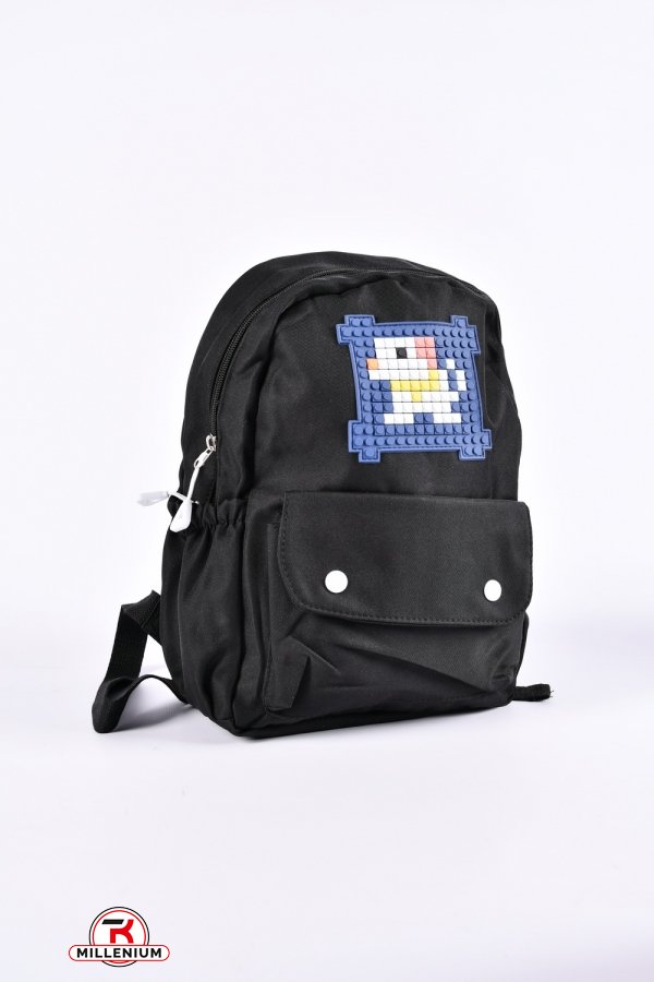 Рюкзак з плащової тканини (кол. чорний) розмір 31/24/10 см. арт.M-009