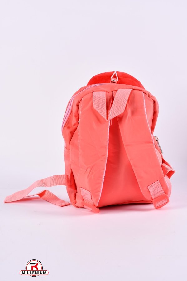 Рюкзак іграшка з плащової тканини (кол. помаранчевий) розмір 25/21/6 см. арт.2209