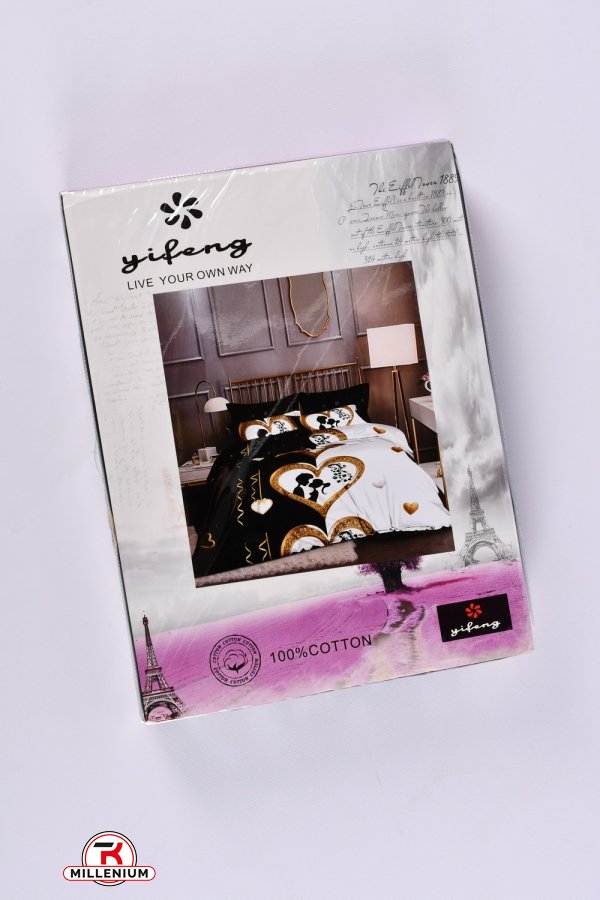 Комплект постельного белья Yifeng( размер 200/220см наволочка 70/70см 2 шт) арт.20-12-HJ