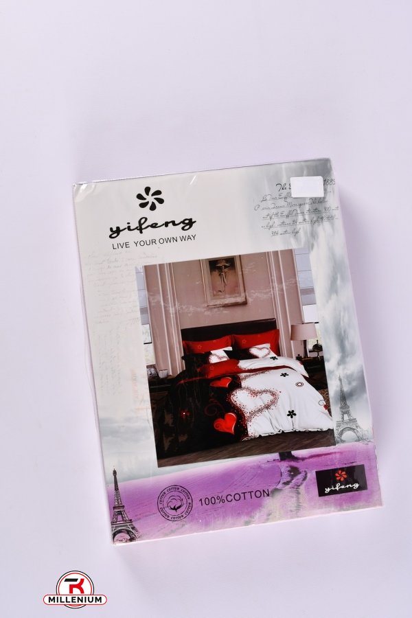 Комплект постельного белья Yifeng( размер 200/220см наволочка 70/70см 2 шт) арт.20-12-HJ