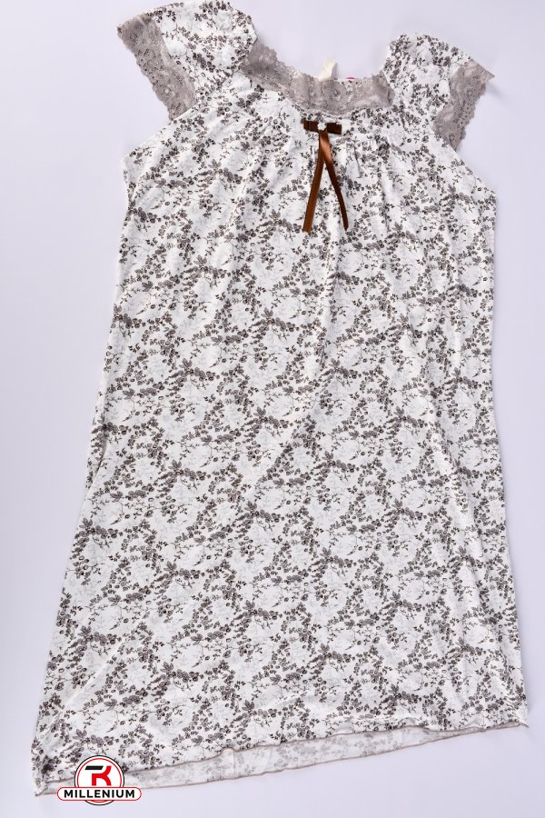Ночная рубашка женская (цв.св.серый) Размеры в наличии : 48, 50, 52 арт.608-2