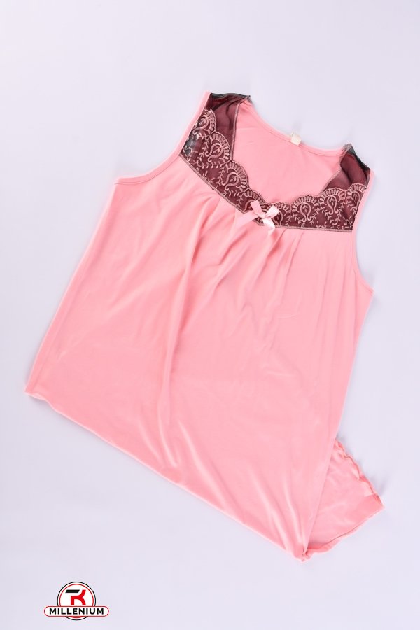 Нічна сорочка жіноча (кол. рожевий) Розміри в наявності : 48, 50, 52, 54, 56 арт.N3176