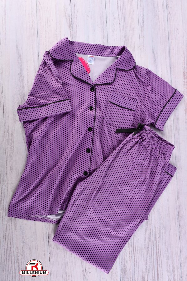 Піжама жіноча (кол. фіолетовий) Розміри в наявності : 44, 46, 48, 50, 52 арт.N60004