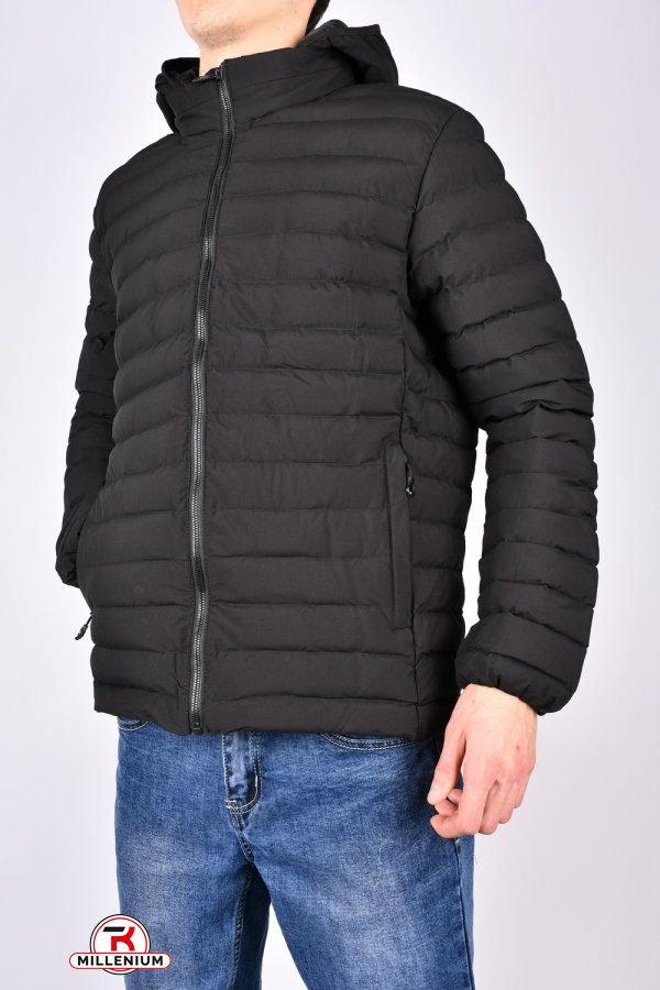 Куртка мужская демисезонная (цв.черный) Размеры в наличии : 46, 48, 56 арт.5365