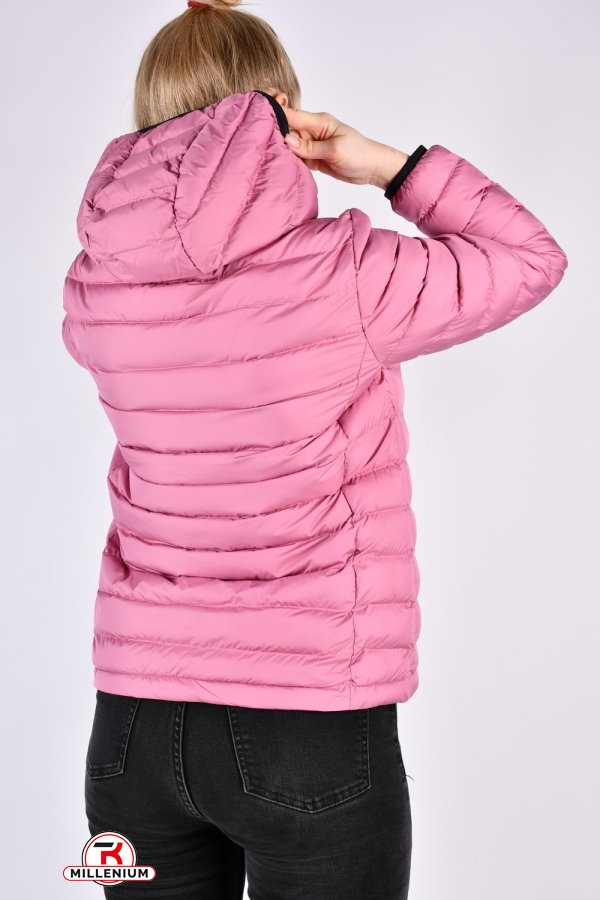 Куртка жіноча демісезонна (цв. рожевий) з плащової тканини. Розміри в наявності : 40, 42, 44, 46, 48 арт.3101