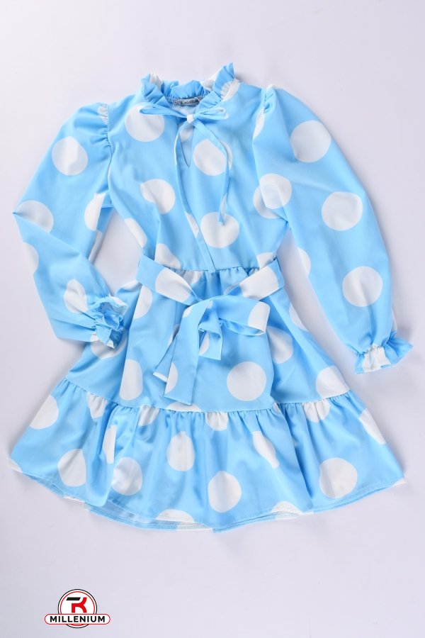 Платье для девочки (цв.голубой) Рост в наличии : 128, 134, 140, 146, 152 арт.535