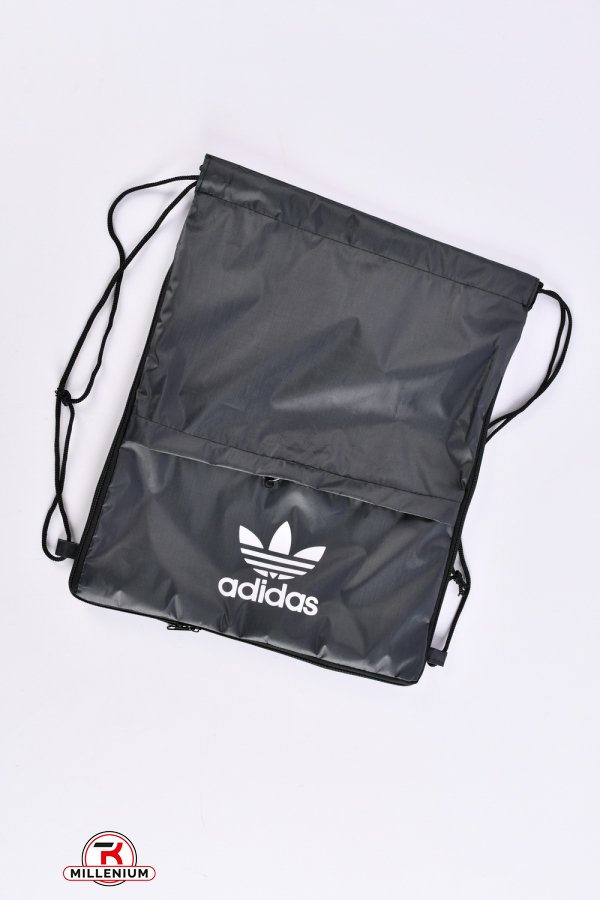 Сумка-рюкзак с плащевки (цв.серый) размер 42/35/8 см арт.adidas1