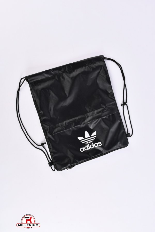 Сумка-рюкзак с плащевки (цв.чёрный) размер 42/35/8 см арт.adidas1