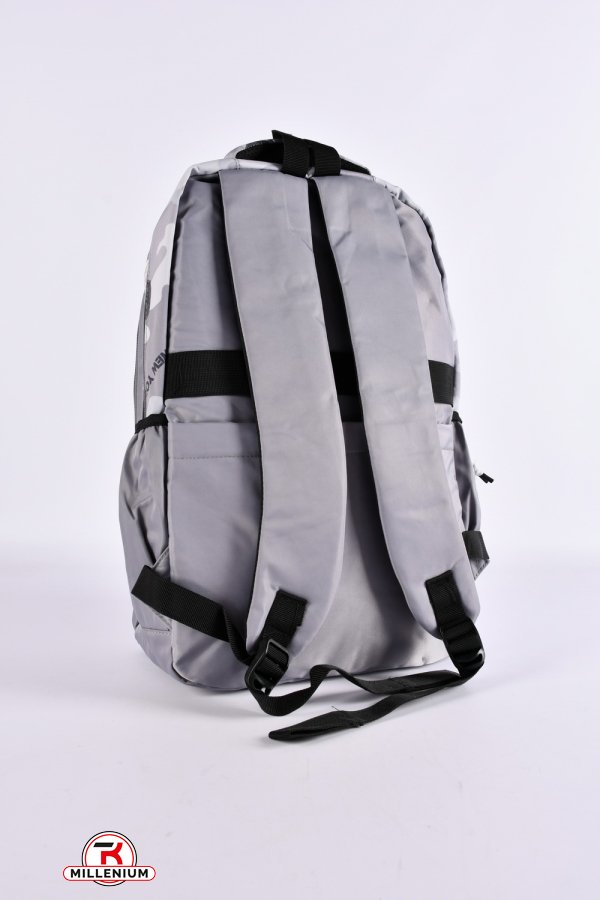 Рюкзак з плащової тканини (кол. сірий) розмір 45/29/12 см. арт.S294
