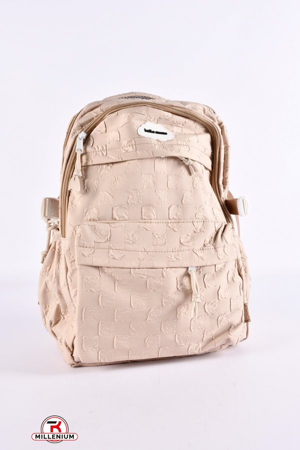 Рюкзак тканевый (цв.кремовый) размер 44/29/13 см. арт.G3662