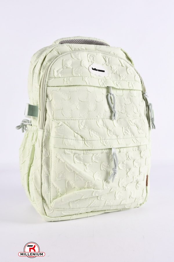 Рюкзак тканинний (кол. салатовий) розмір 44/29/13 см. арт.G3662