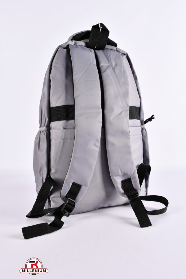 Рюкзак с плащевой ткани (цв.св.серый) размер 47/30/13 см. арт.S306