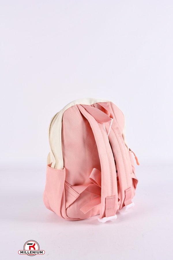 Рюкзак з плащової тканини (кол. рожевий) розмір 28/22/9 см. арт.G3657