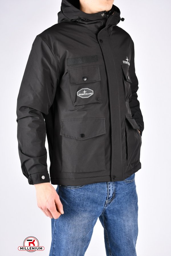 Куртка мужская (цв.черный) демисезонная "STONE ISLAND" Размеры в наличии : 46, 48, 50, 52, 54 арт.8939