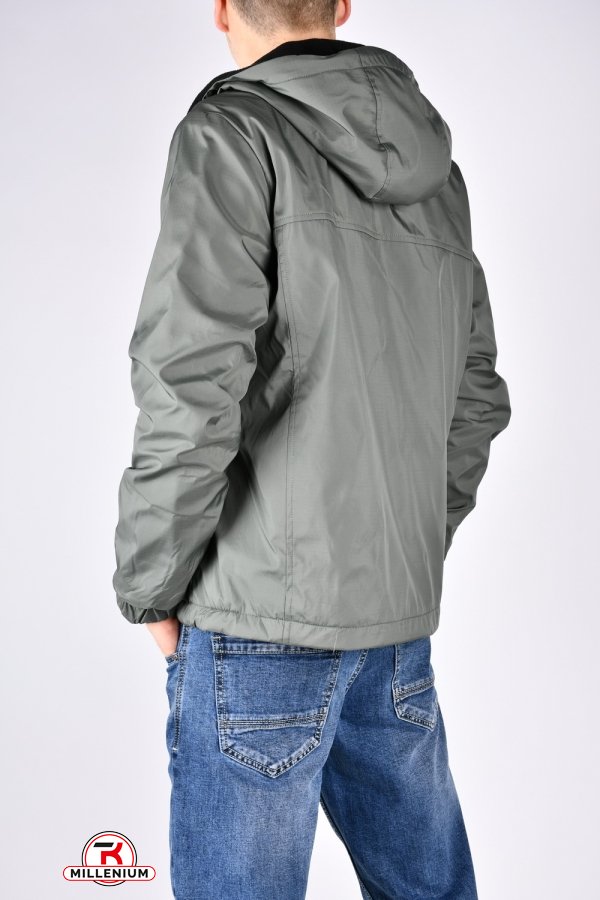 Куртка мужская (цв.хаки/черный) демисезонная из плащевки "NIKE" двухсторонняя Размеры в наличии : 46, 48, 50, 52, 54 арт.8920