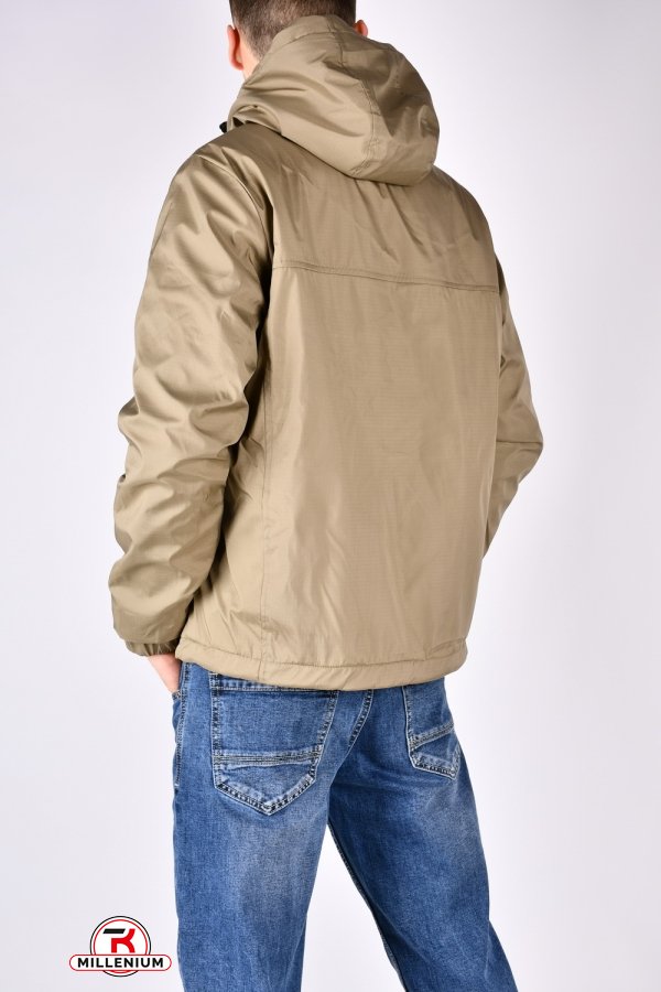 Куртка чоловіча (кол. оливковий/сірий) демісезонна з плащової тканини "NIKE" двостороння Розміри в наявності : 46, 54 арт.8920