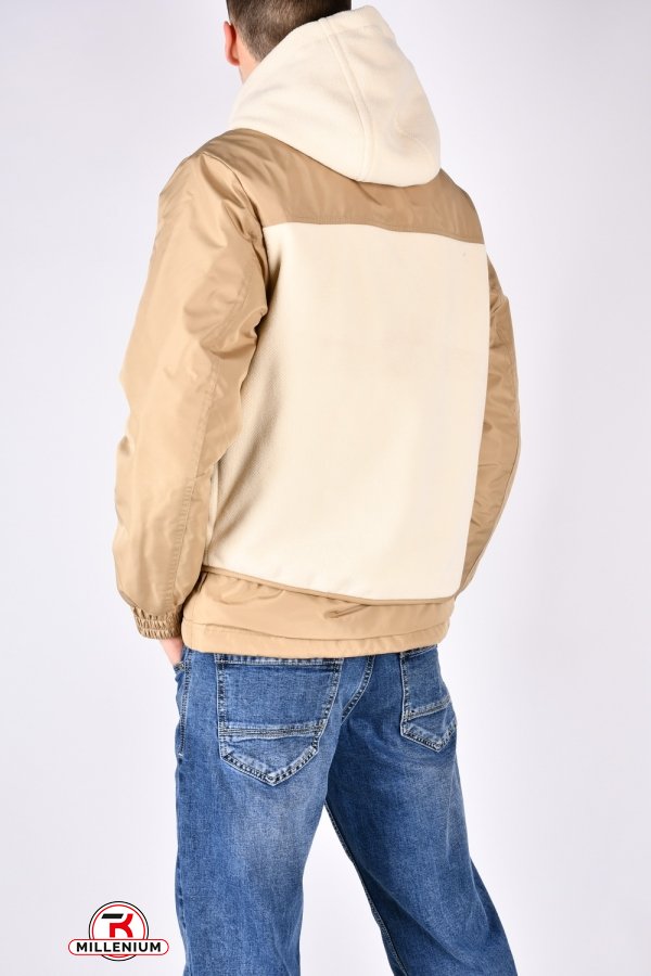 Куртка мужская (цв.латте/кремовый) демисезонная из плащевки  Размеры в наличии : 48, 50, 54 арт.8956