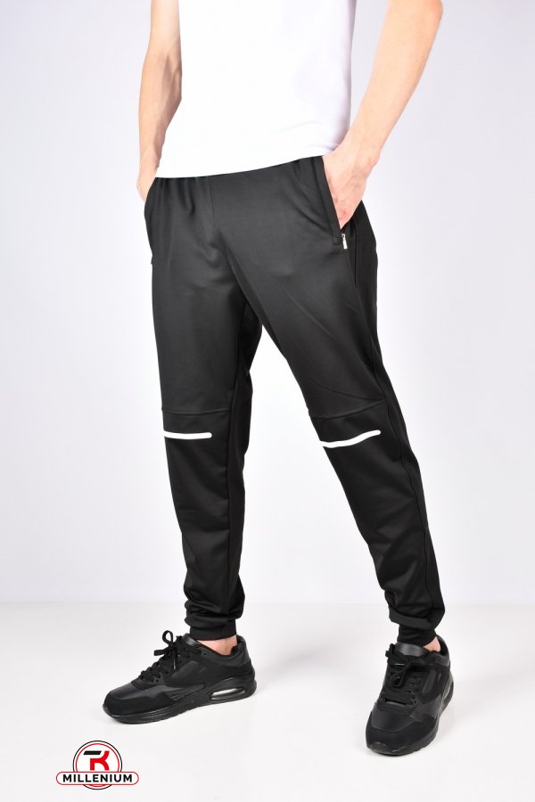 Штани чоловічі спортивні (кол. чорний) тканина трикотаж "GLR" Розміри в наявності : 46, 50 арт.606