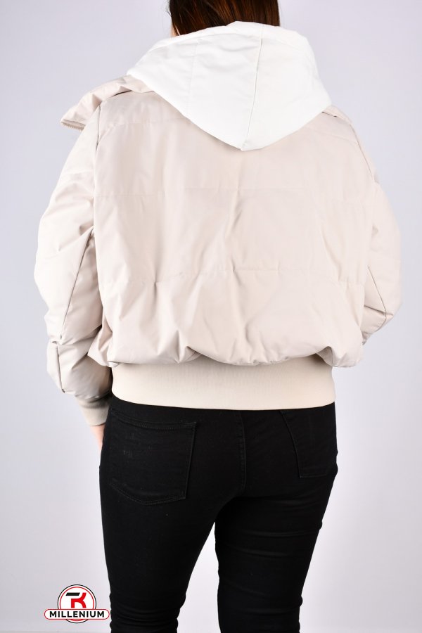Куртка женская демисезонная (цв.кремовый) "UNIMOCO" Размеры в наличии : 48, 50, 52, 54 арт.6036