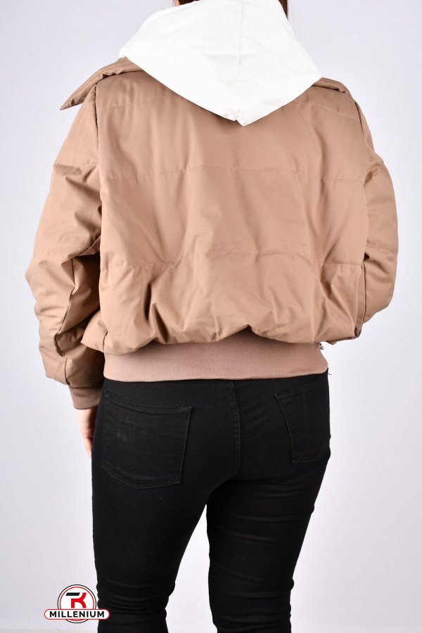 Куртка жіноча демісезонна (кол. капучино) "UNIMOCO" Розмір в наявності : 52 арт.6036