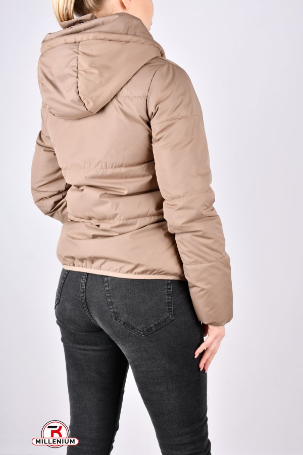 Куртка женская демисезонная (цв.капучино) болоневая "UNIMOCO" Размеры в наличии : 42, 44, 46, 48 арт.979