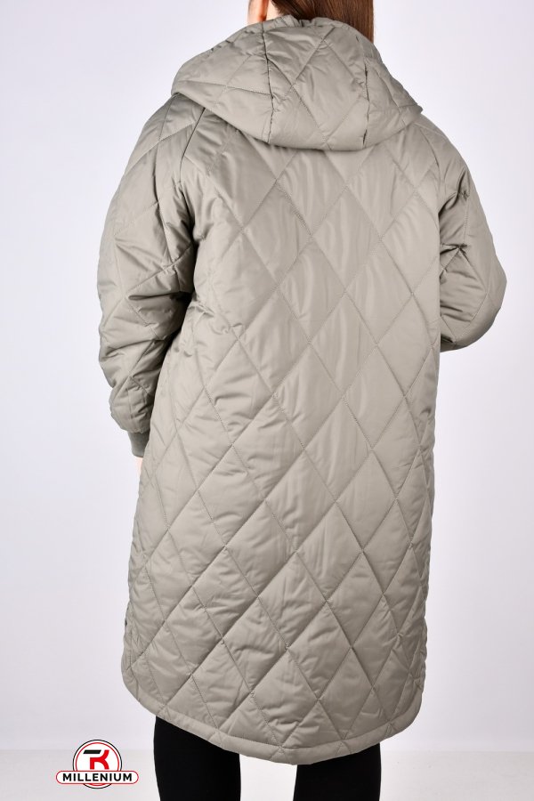 Пальто жіноче демісезонне (кол. м'яти) з плащової тканини. Розміри в наявності : 48, 50, 52, 54, 56 арт.8162