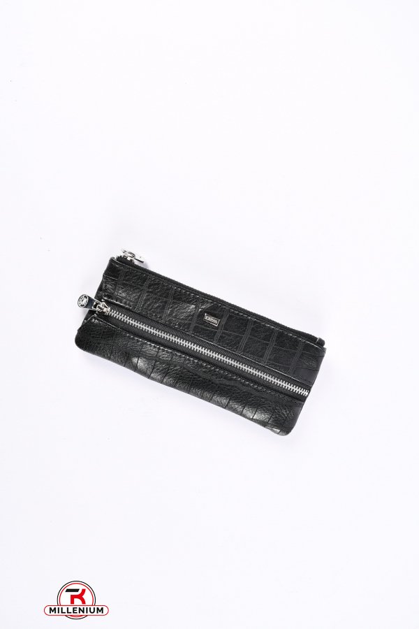 Ключница мужская кожаная (color.black) размер 16/5 см. "ALFA RICCO" арт.AR301/KC