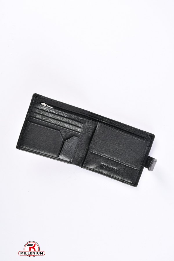 Кошелёк мужской кожаный (color.black) размер 11/9.5 см."ALFA RICCO" арт.AR3811/CC