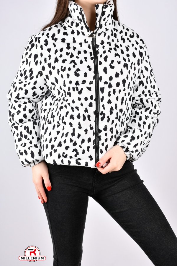 Куртка жіноча демісезонна (кол. білий) болонева Розміри в наявності : 44, 46, 48, 50 арт.A155