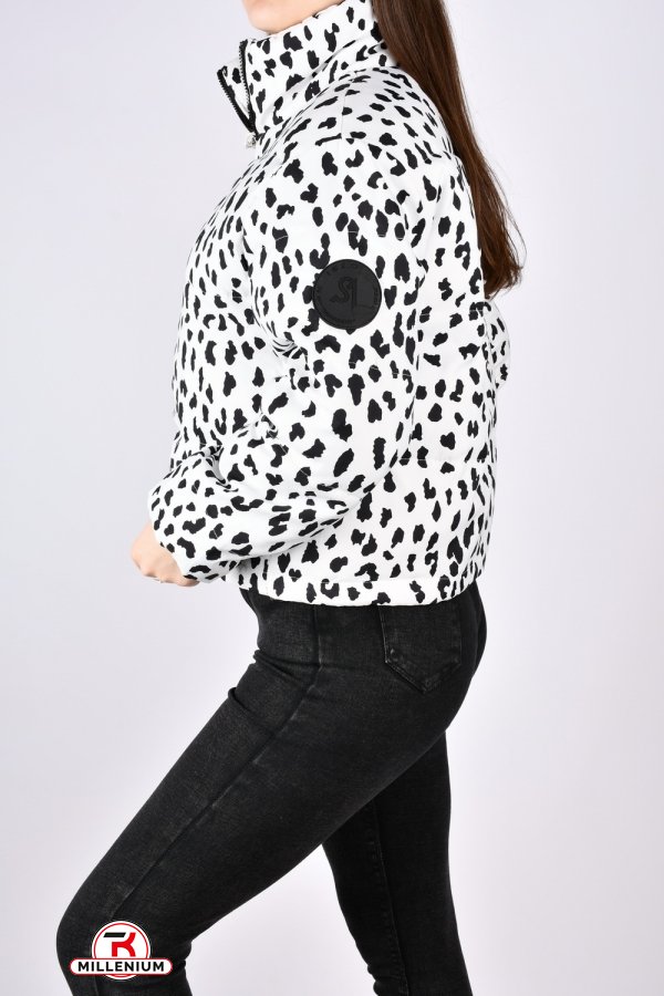 Куртка жіноча демісезонна (кол. білий) болонева Розміри в наявності : 44, 46, 48, 50 арт.A155