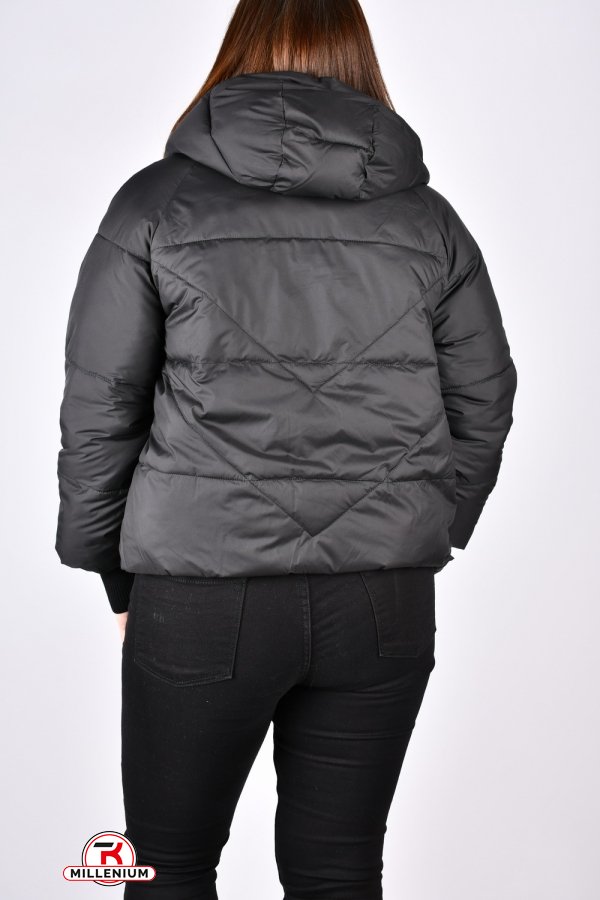 Куртка жіноча демісезонна (кол. чорний) болонева Розмір в наявності : 44 арт.1836