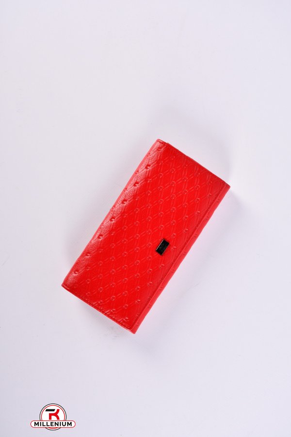 Кошелёк женский из натуральной замши (color.red) размер 19/10 см. "Alfa Ricco" арт.AR2017/MM