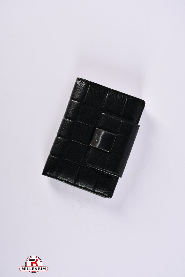 Кошелёк женский кожаный (color.black) размер 14/10 см. Alfa Ricco арт.AR3292MC