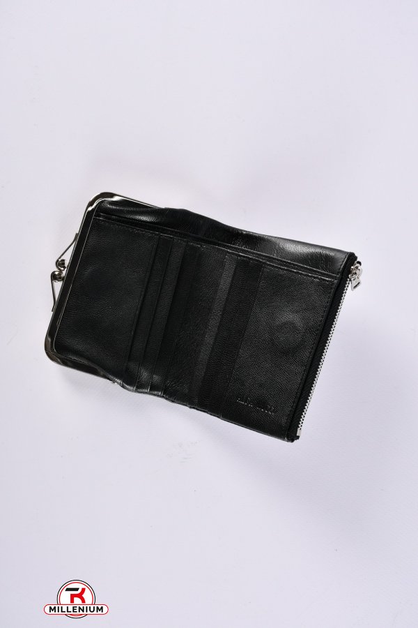 Кошелёк женский кожаный (color.black) размер 12/9.5 см." Alfa Ricco" арт.AR6159/YP