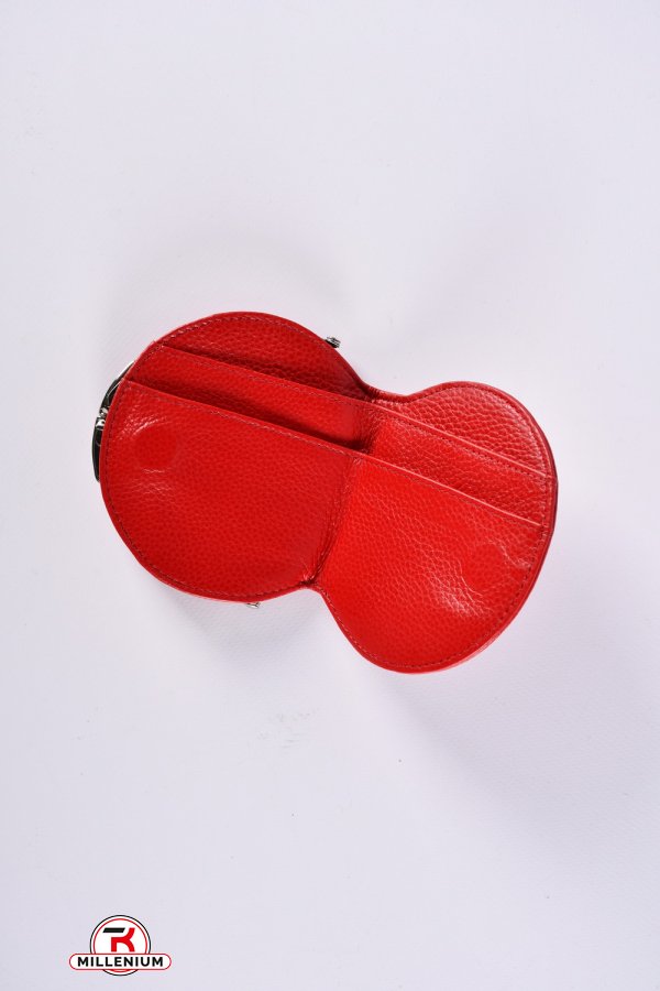 Кошелёк женский кожаный (color.red) размер 11/10 см."Alfa Ricco" арт.AR2202-8002A-1