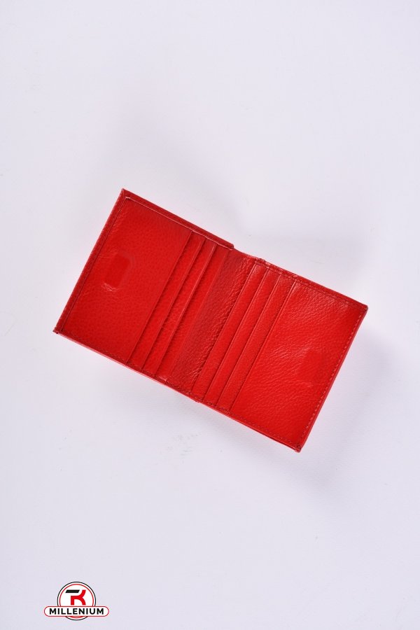 Кошелёк женский кожаный (color.red) размер 10/9 см."Alfa Ricco" арт.CL2206-037M-1