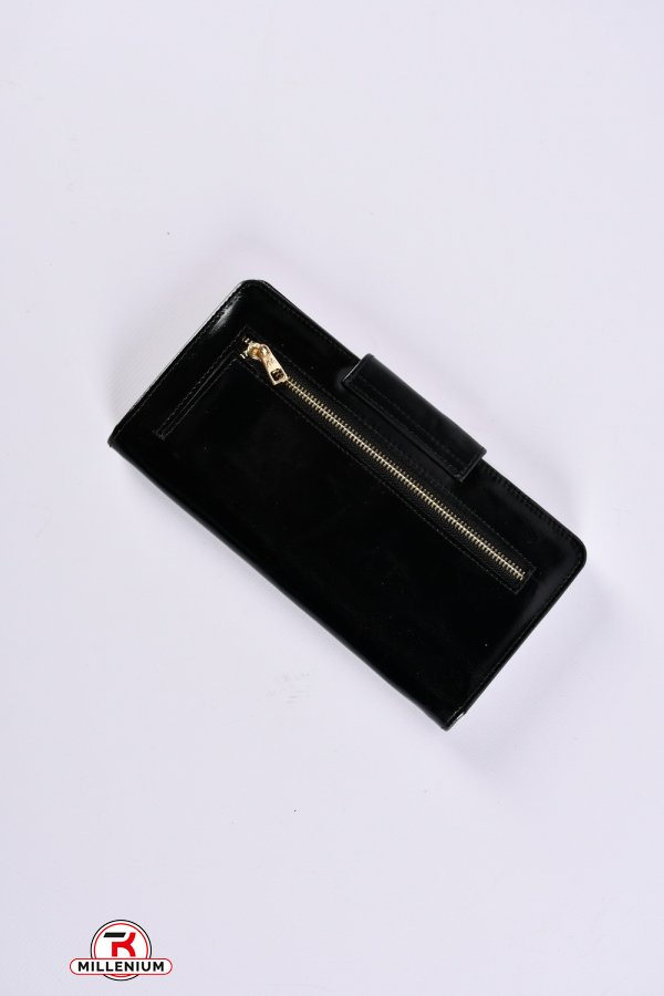 Кошелёк женский кожаный (color.black) размер 21/10.5 см."Alfa Ricco" арт.AR6135/HM