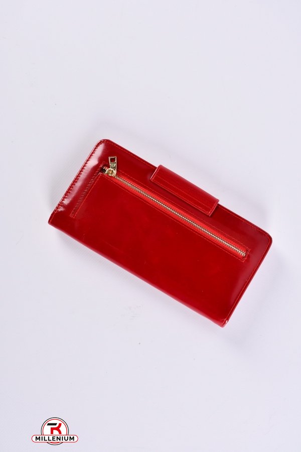 Кошелёк женский кожаный (color.red) размер 21/10.5 см."Alfa Ricco" арт.AR6135/HM