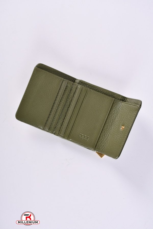 Кошелёк женский кожаный (color.GREEN) размер 11/8.5 см."Alfa Ricco" арт.JS6170A