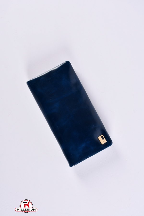 Гаманець жіночий шкіряний (color.M.BLUE) розмір 18.5/9.5 см. "Alfa Ricco" арт.JS6165