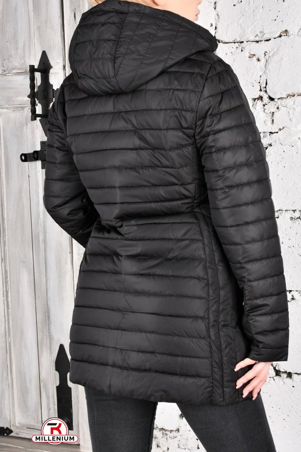 Куртка женская (цв.черный) из плащевки демисезонная "FINEBELL" Размеры в наличии : 44, 46, 50 арт.2134
