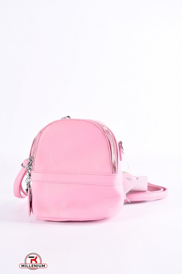 Жіночий рюкзак (цв. рожевий) розмір 17/16/10 см. арт.F8179
