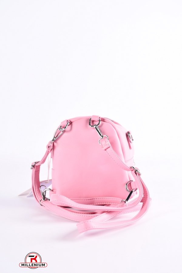 Жіночий рюкзак (цв. рожевий) розмір 17/16/10 см. арт.F8179