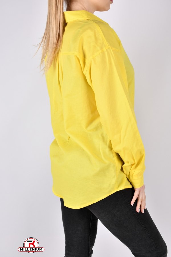 Сорочка жіноча (кол. жовтий) "QIANZHIDU" Розміри в наявності : 44, 46, 48, 50, 52 арт.EC16352083
