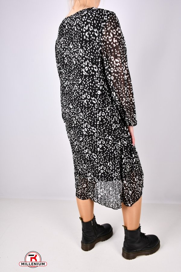Платье женское (цв.серый) шифоновое "QIANZHIDU" Размеры в наличии : 50, 52, 54, 56, 58 арт.EL15951900