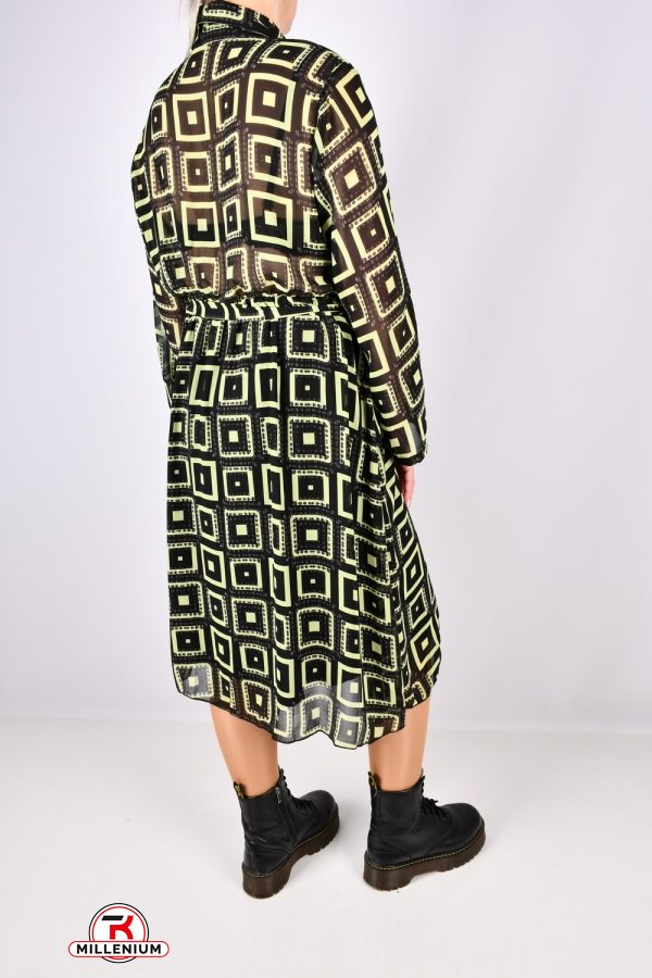 Сукня жіноча (кол. салатовий) шифонова "QIANZHIDU" Розміри в наявності : 48, 50, 52, 54, 56 арт.EL15951884