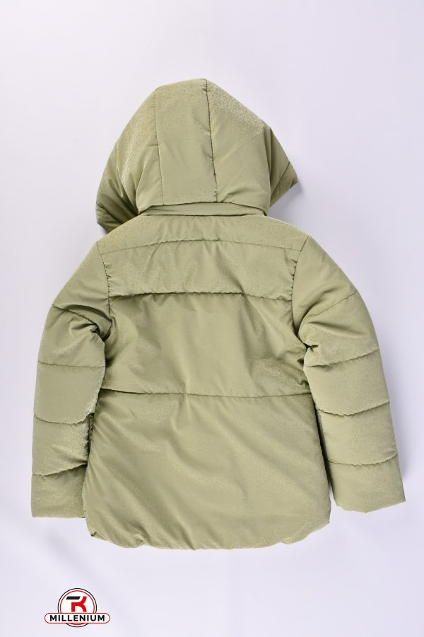 Куртка для дівчинки (кол. м'яти) демісезонна з водовідштовхувальної тканини Зріст в наявності : 116, 122, 128, 134 арт.05
