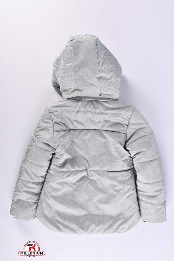 Куртка для девочки (цв.св/серый) демисезонная из водоотталкивающей ткани Рост в наличии : 116, 122, 128, 134, 140 арт.05